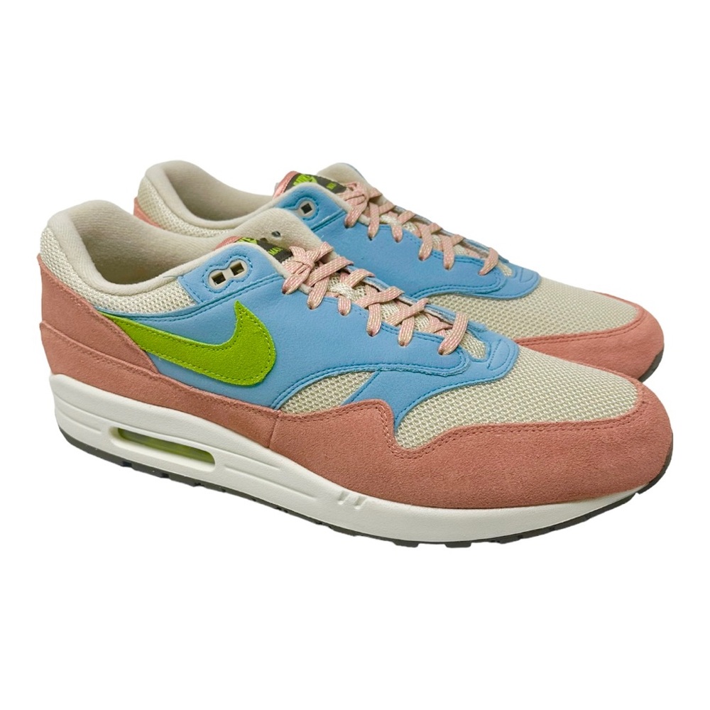 Nike Men’s Air Max 1 DV3196800 Light Madder Root/Vivid Green Size 15. - Picture 1 of 9